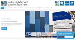 Desktop Screenshot of notleyhigh.com
